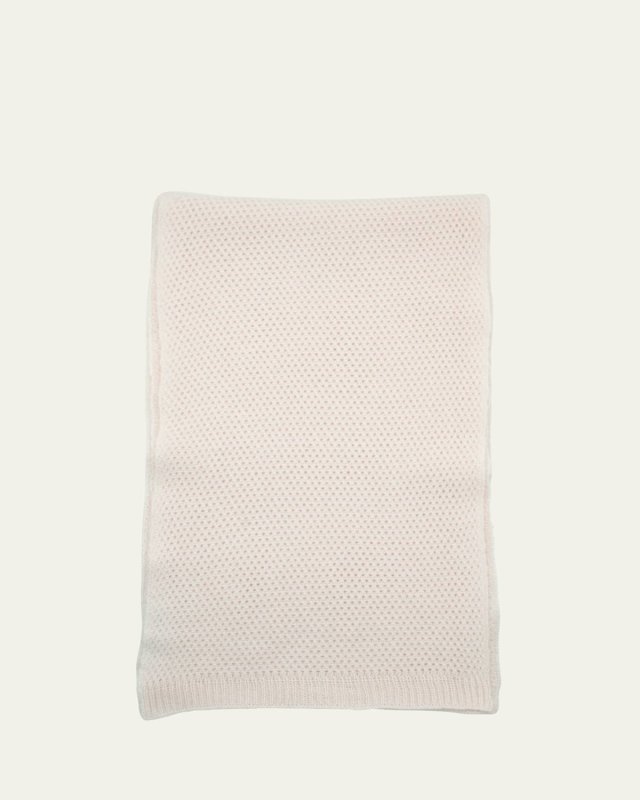 Efelweiss Stitch Cashmere Scarf